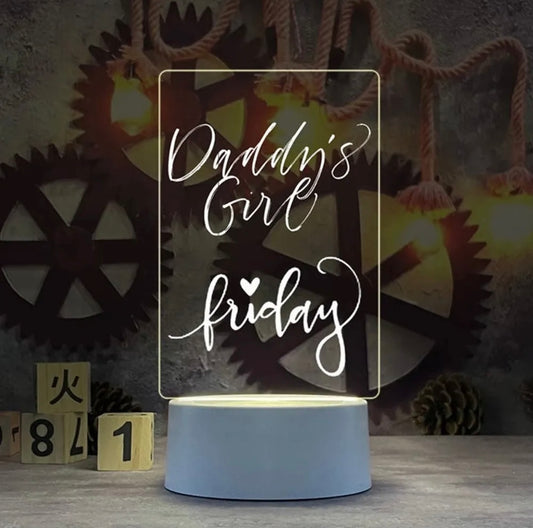 Led Writing Base - Creative Led Night Light