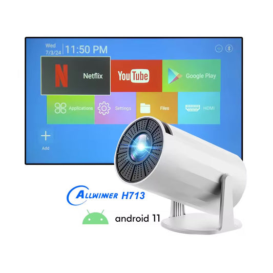 Elitezza Portable Projector - Android 11 ( Free Delivery )